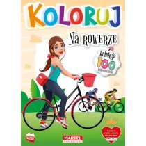 Na rowerze. Koloruj