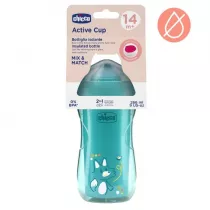 Chicco Kubek niekapek termiczny 266ml turkusowy 14m+