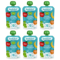Smileat Mus ekologiczny wieloowocowy po 6 miesi�cu Zestaw 6 x 100 g Bio