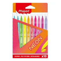 Flamastry neon 10 kolorw MAPED