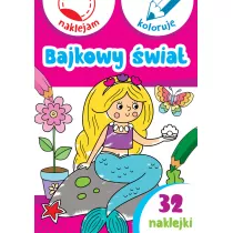 Bajkowy wiat. Naklejam i koloruj