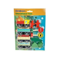 Puzzle Poci�g drewniany z akcesoriami Adar