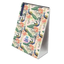 Michalczyk i Prokop Kalendarz 2026 A5 pionowy ze spiralk Pawie