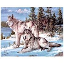 Titanum Mozaika diamentowa 5D - Wilki 40x30cm