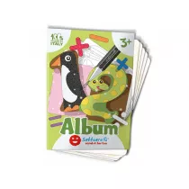 Album do kolorowania piaskiem Cyferki 3 l+ Sabbiarelli