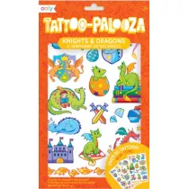 Ooly Tatuae zmywalne Tattoo Palooza. Smoki i Rycerze