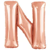 Amscan Balon foliowy litera N r�owe z�oto 79x86cm