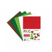 Happy Color Filc dekoracyjny Christmas 20x30 cm, 1,5 mm, 5 arkuszy