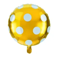 Balon foliowy kropki z�oty