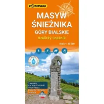 Mapa turystyczna - Masyw nienika laminowana