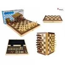 Szachy drewniane magnetyczne premium
