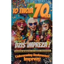 Yeku Karnet Urodziny 70 damskie