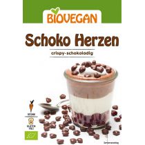 Bio Vegan Posypka dekoracyjna czekoladowe serca bezglutenowa 35 g Bio