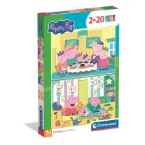 Puzzle 2x20 element�w Peppa Pig CLEMENTONI 24831