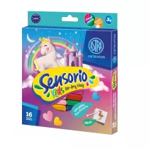 Masa plastyczna Sensorio Kids Jednoro�ec 16 kolor�w Astra
