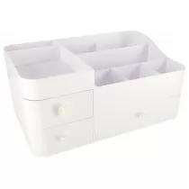 Organizer na kosmetyki szkatuka pojemnik kuferek na biuteri z szufladami duy XXL