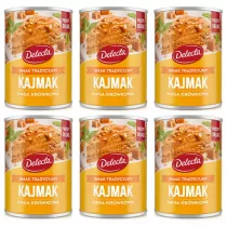 Delecta Kajmak masa krwkowa o smaku tradycyjnym zestaw 6 x 400 g