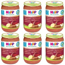 Hipp Ziemniaki z buraczkami jabkiem i delikatn woowin po 7. miesicu zestaw 6 x 220 g Bio
