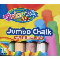 Patio Kreda kolorowa Jumbo w pudeku 15 szt.