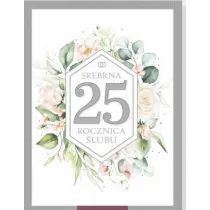 Art Nuvo Karnet 25 rocznica �lubu, srebrna RS 0425
