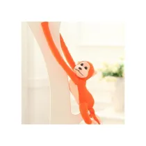 Maskotka ma�pka z d�wi�kiem pomara�czowa 80cm LeanToys