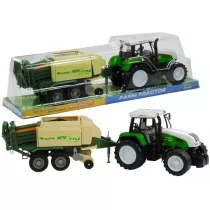Traktor z przyczep� 65cm LeanToys