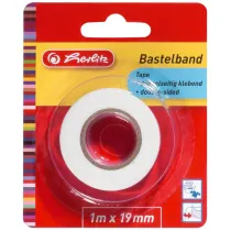 TA�MA KLEJ�CA HERLITZ 1MX19MM DWUSTRONNA BIA�A B/C