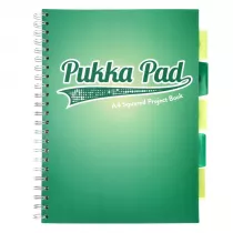 Pukka Pad Pukka Project Book Dark Teal A4 Turkusowy 80g kratka 100 kartek
