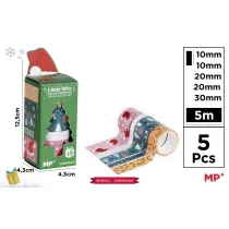 Mp Main Paper TA�MY DEKORACYJNE �WI�TECZNE BN WASHI OP5SZT MP CH57004-3
