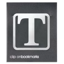 If Metalowa zakadka - Litera T Clip-on