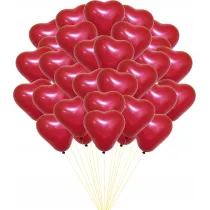 Balony Serce 25cm 50 szt