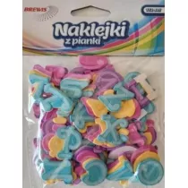 Brewis Naklejki z pianki alfabet 112 szt.