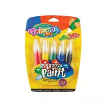 Patio Farby w tubach z pdzelkiem Colorino Kids 5 kolorw 5 szt.