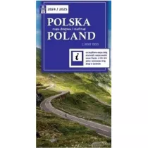Polska mapa drogowa 2024/2025 1:800 000