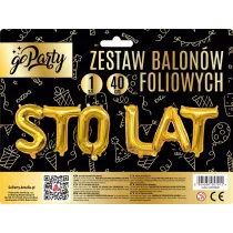 Zestaw balonw foliowych Sto Lat zote