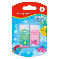Gumka do cierania KEYROAD Jelly Fun 2 szt. blister 1szt.mix