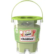Piasek kinetyczny naturalny foremka zielony 500g ChildGen