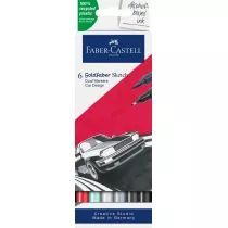 Faber-Castell Pisak dwustronny Goldfaber Sketch car design 6 szt.