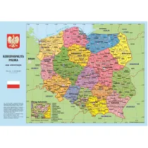 Kreska Szkolny podk�ad na biurko. Administracyjna mapa Polski
