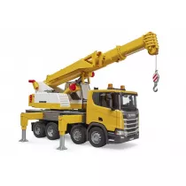 Scania Super 560R ciarwka ta z dwigiem Bruder