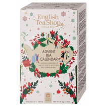 English Tea Shop Organic Kalendarz adwentowy biały (herbaty i herbatki) (13 smaków) (produkt sezonowy) 25 x 1,5 g Bio