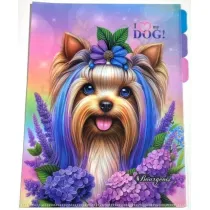 Fresh Teczka A4+ plastik 3 przegrdki koszulka L Piesek