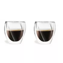 Vialli Design Zestaw szklanek z podwjn ciank Cristallo 25486 2 x 250 ml