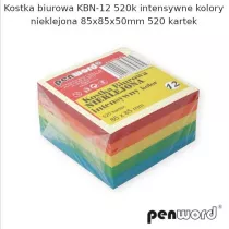 Penword Kostka biurowa mix 85x85x50mm 520 kartek