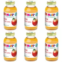 Hipp Sok 100% sodkie jabka po 4. miesicu zestaw 6 x 200 ml Bio