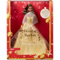 Barbie Signature Lalka witeczna brzowe wosy Mattel