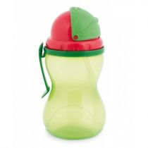Canpol Babies Bidon ze składaną rurką silikonową zielony 370 ml
