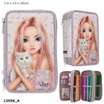 Depesche Pi�rnik potr�jny z wyposa�eniem Top Model Blooming Kitty 13958A