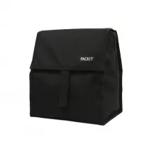 Pack It Torba termiczna na lunch z klamr, czarna 5.7 l