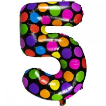 Arpex Balon stoj�cy 5 w kropki 61 cm